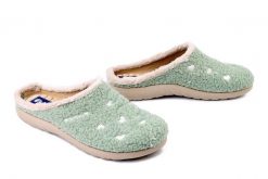 INBLU ET-33 020 verdino, kapcie damskie. Zielone kapcie damskie Inblu, bez wzorów, z tkaniny. Za 80.99 zł.