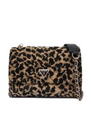 Guess Torebka Giully II HWLG96 73200 Beżowy. Brązowe torebki do ręki damskie Guess, z aplikacjami, z materiału, wizytowe, bez dodatków. Za 519.99 zł.