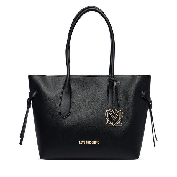 Torebka LOVE MOSCHINO. Czarne torebki do ręki damskie Love Moschino, bez wzorów, klasyczne, bez dodatków. Za 938.99 zł.