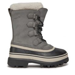 Śniegowce Sorel. Szare kozaki damskie Sorel. Za 439.99 zł.