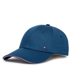 Czapka z daszkiem Tommy Hilfiger. Niebieskie czapki i kapelusze męskie Tommy Hilfiger, bez wzorów. Za 209.99 zł.