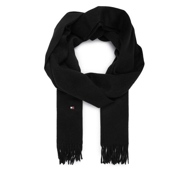 Szalik Tommy Hilfiger. Czarne szaliki męskie Tommy Hilfiger, bez wzorów. Za 649.99 zł.