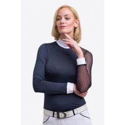 Koszulka jeździecka damska Modern Dame. Białe t-shirty i topy dla dziewczynek CAVALLIERA, bez wzorów, bez ramiączek. Za 334.00 zł.