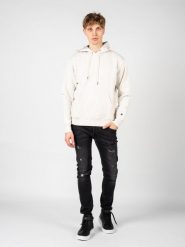 Bluza trekking męska Hoodie. Szare bluzy męskie Champion, m, z aplikacjami, z bawełny, z kapturem. Za 166.00 zł.