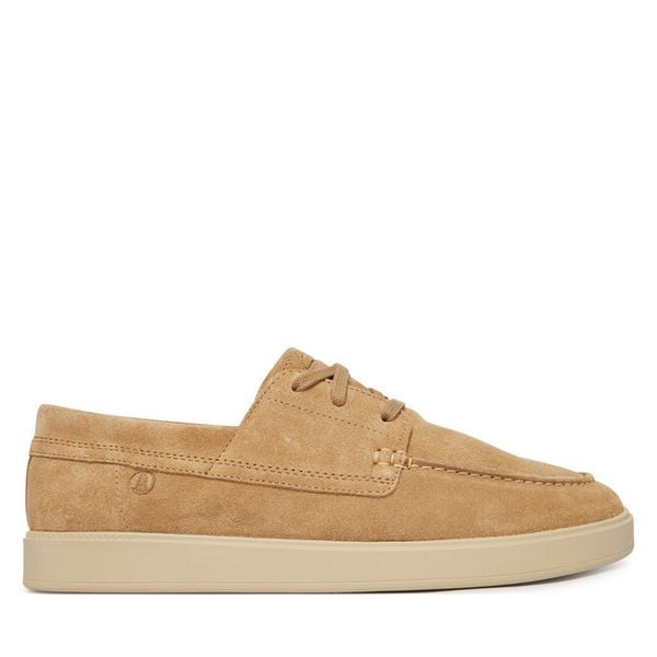 Półbuty Clarks. Brązowe półbuty na co dzień męskie Clarks, bez zapięcia. Za 389.99 zł.