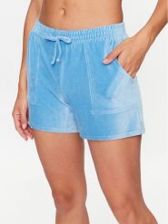 Hunkemöller Szorty piżamowe 203213 Niebieski Comfortable Fit. Niebieskie piżamy damskie Hunkemöller, xxl, bez wzorów, z syntetyku, bez ramiączek. Za 79.99 zł.