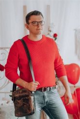 Beltimore męski skórzany pasek szeroki jeans brązowy 523 : Kolory - brązowy, beżowy, Rozmiar pasków - r.110-125 cm. Brązowe paski damskie bez wzorów, z jeansu. Za 54.90 zł.