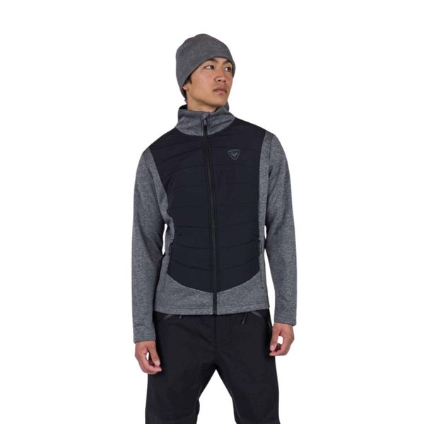 Bluza Rossignol męska Classique Hybrid Clim FZ szara. Szare bluzy męskie Rossignol, l, bez wzorów, bez kaptura, trekkingowe. Za 479.99 zł.