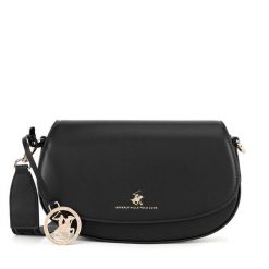 Torebka Beverly Hills Polo Club. Czarne listonoszki damskie Beverly Hills Polo Club, bez wzorów, bez dodatków. Za 179.99 zł.