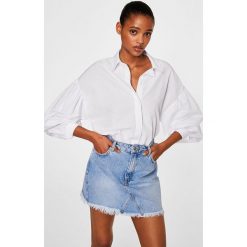 Mango - Spódnica Musthave. Szare spódnice damskie Mango, z bawełny. Za 119.90 zł.