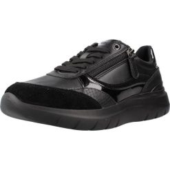 Buty GEOX D PLUMMERY Czarny. Czarne obuwie sportowe damskie Geox, na fitness i siłownię. Za 330.99 zł.