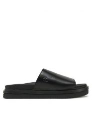 Calvin Klein Jeans Klapki Flat Molded Sandal Slide YW0YW01710 Czarny. Czarne klapki damskie Calvin Klein Jeans, bez wzorów, z jeansu, bez obcasa. Za 219.99 zł.