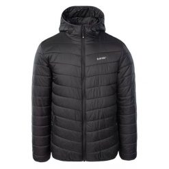Kurtka męska pikowana Hi-Tec Novara - czarna, Rozmiar M. Czarne kurtki męskie Hi-tec, na zimę, m, bez wzorów, z nylonu, bez kaptura. Za 119.99 zł.