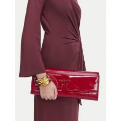 Torebka Elisabetta Franchi. Czerwone kopertówki damskie Elisabetta Franchi, bez wzorów, bez dodatków. Za 939.99 zł.