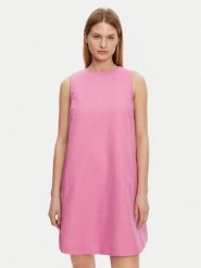 Weekend Max Mara Sukienka codzienna Racer 2515221102 Różowy Regular Fit. Czerwone sukienki damskie Weekend Max Mara, na co dzień, bez wzorów, z bawełny, bez kołnierzyka, bez ramiączek, proste. Za 719.99 zł.