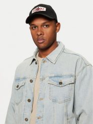 Guess Jeans Czapka z daszkiem M5RZ17 WF8V1 Czarny. Czarne rękawiczki męskie Guess Jeans, z aplikacjami, z bawełny. Za 99.99 zł.