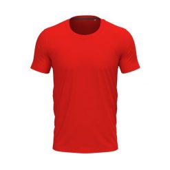 Męska Koszulka Z Okrągłym Dekoltem Clive. Czerwone koszulki sportowe męskie Stedman, m, bez wzorów, bez kołnierzyka, bez ramiączek, trekkingowe. Za 62.99 zł.