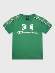Champion T-Shirt 306326 Zielony Regular Fit. Zielone t-shirty dla chłopców Champion, bez wzorów, z bawełny, bez ramiączek. Za 89.99 zł.
