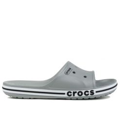 Klapki męskie na basen Crocs BAYABAND SLIDE. Białe klapki męskie Crocs, bez wzorów. W wyprzedaży za 139.00 zł.