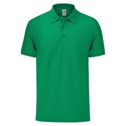 Koszulka Polo Męska Dopasowana. Zielone koszulki polo męskie Fruit of the Loom, m, bez wzorów, bez ramiączek. Za 51.99 zł.