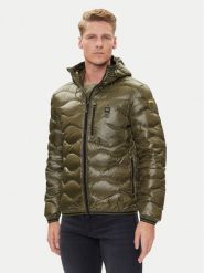 Blauer Kurtka puchowa 25WBLUC03074006355 Zielony Regular Fit. Zielone kurtki męskie Blauer, m, bez wzorów, z puchu, bez kaptura. Za 1,789.00 zł.