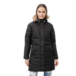 Parka damska Helly Hansen Aden Down. Czarne kurtki sportowe damskie Helly Hansen, na zimę, bez wzorów, bez kaptura, trekkingowe. W wyprzedaży za 1,056.00 zł.