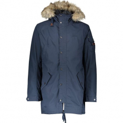 Parka funkcyjna "Hugo" w kolorze granatowym. Niebieskie parki męskie marki Tenson, ze skóry. W wyprzedaży za 318.95 zł.