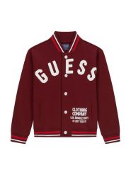 Guess Bluza L6YQ03 K4013 Bordowy Regular Fit. Czerwone bluzy dla chłopców Guess, z aplikacjami, z bawełny, bez ramiączek, bez kaptura. Za 264.99 zł.