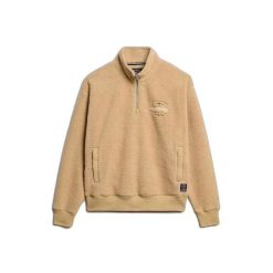 Kobiece swetry z zippem Superdry Country Club. Brązowe swetry damskie Superdry., l, bez wzorów, z polaru, klasyczne, bez kołnierzyka, bez ramiączek, długie, bez kaptura. Za 327.45 zł.
