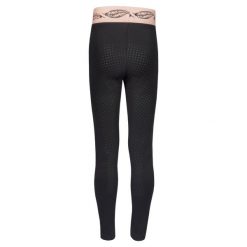 Legginsy jeździeckie dla dziewczynek full grip Red Horse Sophie. Czarne legginsy dla dziewczynek RED HORSE, bez wzorów, z materiału, długie. Za 226.20 zł.