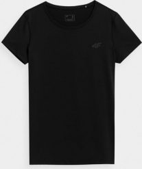 4f Koszulka damska H4L22-TSDF352 czarna r. L. Czarne t-shirty damskie 4f, l, bez wzorów, bez kołnierzyka. Za 23.51 zł.