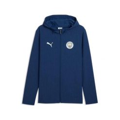 Kurtka dresowa Manchester City 2026/27. Niebieskie kurtki męskie Puma, xs, bez wzorów, z dresówki, sportowe, bez kaptura. Za 468.50 zł.