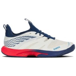 Buty do tenisa męskie K-Swiss Speedtrac Allcourt. Białe buty sportowe męskie K-SWISS, z materiału, bez zapięcia, tenisowe. Za 823.00 zł.