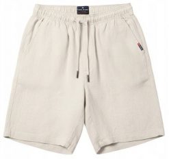Letnie Lniane Szorty (Krótkie Spodenki) - Pako Jeans - Beżowe. Brązowe szorty męskie Pako Jeans, na lato, l, bez wzorów, z jeansu, klasyczne. Za 159.00 zł.