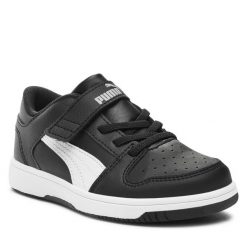 Sneakersy Puma. Czarne półbuty dziewczęce Puma, bez wzorów, bez zapięcia. Za 169.99 zł.