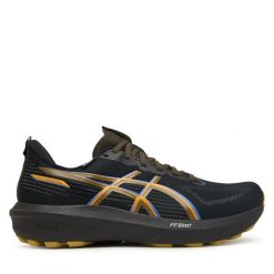 Buty do biegania Asics. Czarne buty sportowe męskie Asics, bez zapięcia, do biegania. Za 579.99 zł.