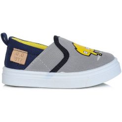 D-D-Step Chłopięce Tenisówki Slip-On Z Potworem 22 Szare. Buty sportowe chłopięce marki D-D-Step. Za 69.00 zł.
