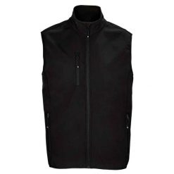 Ocieplacz Męski Falcon Softshell Zapinany Na Zamek Błyskawiczny. Czarne kurtki sportowe męskie SOL'S, m, bez wzorów, z softshellu, trekkingowe. Za 187.99 zł.