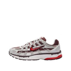 Buty Nike P-6000 Białe/Czerwone. Białe obuwie sportowe damskie Nike, bez wzorów, z materiału, do biegania. Za 358.57 zł.