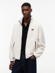 Tommy Jeans kurtka przejściowa Mężczyźni beżowy, XL. Brązowe kurtki męskie Tommy Jeans, m, bez wzorów, z jeansu. Za 529.95 zł.