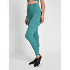Damskie wysokie legginsy Hummel TIF. Zielone legginsy damskie Hummel, l, bez wzorów, z dzianiny, do biegania. Za 101.00 zł.