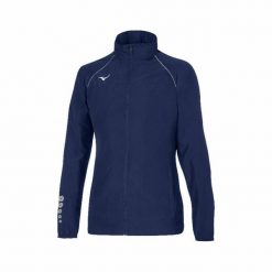 Kurtka do biegania damska Mizuno Osaka wind. Niebieskie kurtki sportowe damskie Mizuno, l, bez wzorów, bez kaptura, do biegania. Za 240.00 zł.