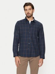 Selected Homme Koszula 16096092 Granatowy Regular Fit. Niebieskie koszule męskie Selected Homme, l, bez wzorów, z bawełny, bez kołnierzyka, bez ramiączek. Za 119.99 zł.