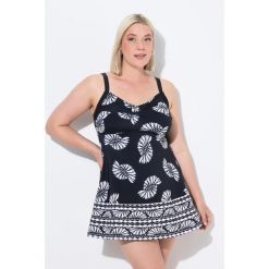 Damski Strój kąpielowy miękkie miseczki ramiączka z regulacją. Czarne kostiumy jednoczęściowe damskie Ulla Popken, l, bez wzorów, z elastanu, sportowe, plus size, do pływania. Za 343.99 zł.