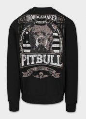 Bluza męska Pitbull TROUBLEMAKER. Czarne bluzy męskie PITBULL, m, bez wzorów, z bawełny, bez kaptura. Za 149.99 zł.