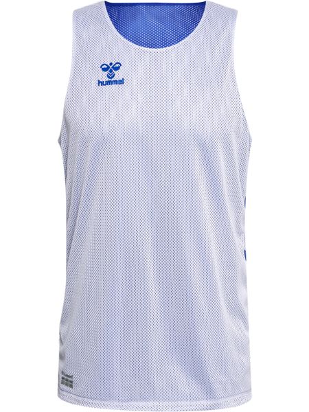 Koszulka do koszykówki Hummel Core Xk Reverse. Niebieskie koszulki sportowe męskie Hummel, xl, bez wzorów, z materiału, bez kołnierzyka, bez ramiączek, do koszykówki. Za 154.15 zł.