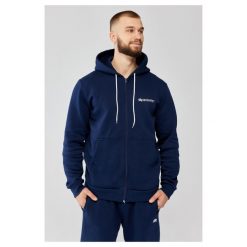 Męska bluza dresowa z kapturem Rough Radical Track Hoodie Zip. Niebieskie bluzy męskie ROUGH RADICAL, m, bez wzorów, z dresówki, z kapturem. Za 191.20 zł.