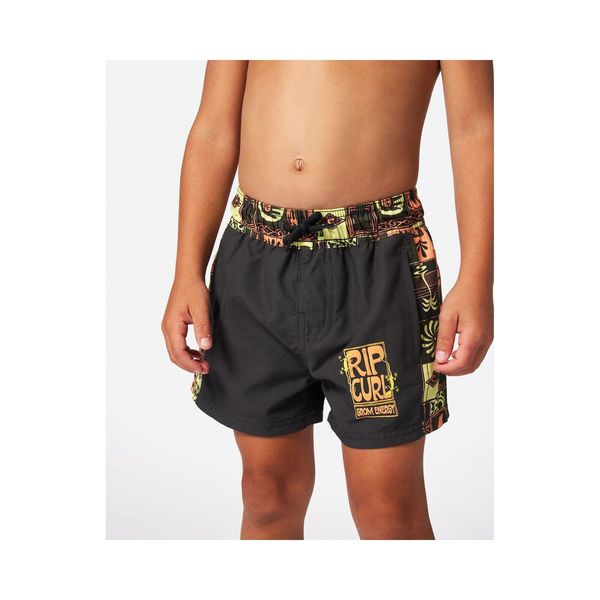 Spodenki surfingowe dla dzieci Rip Curl Kev Energy Block Volley -Boy Czarny. Czarne kąpielówki dla chłopców Rip Curl, bez wzorów. Za 60.00 zł.