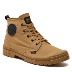 Trapery Palladium. Brązowe kozaki damskie Palladium. Za 229.99 zł.