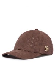 Guess Czapka z daszkiem AW5627 POL01 Brązowy. Brązowe rękawiczki damskie Guess, z aplikacjami, z poliesteru. Za 194.99 zł.